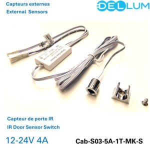 External IR Door Sensor Switch Сhrome Cab-S03-5A-1T-MK-S