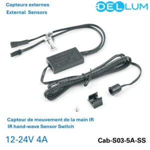 External IR hand-wave Sensor Switch Cab-S03-5A-SS